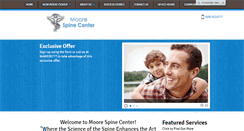 Desktop Screenshot of moorespinecenter.com