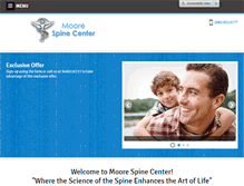 Tablet Screenshot of moorespinecenter.com